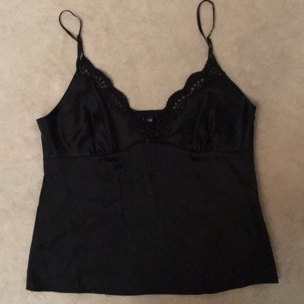 Black beaded camisole